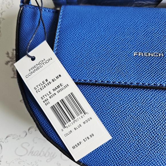NWT!!! French Connection Blue Shoulder Bag - Picture 2 of 6